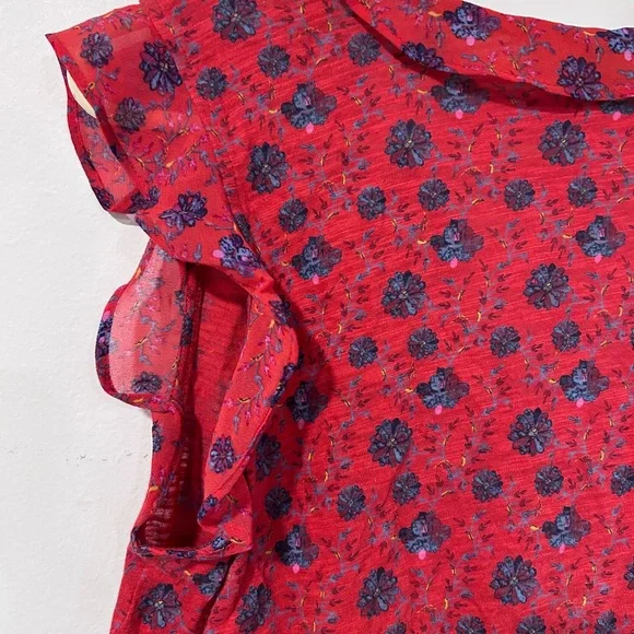 ❄Lucky Brand Flutter Floral Top - Picture 2 of 12